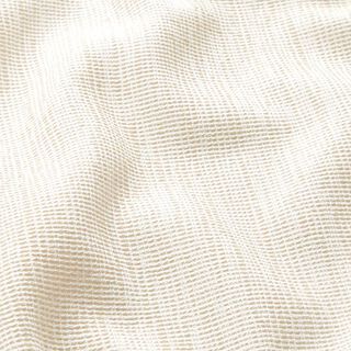 Dekorationstyg Jacquard diskreta ribbor – kräm, 