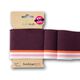 GOTS Ribbade muddar CUFF ME COLLEGE [ 140 cm | 7 cm ] | Albstoffe – bordeauxrött/brandgul,  thumbnail number 1