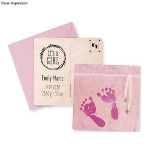 Avtryckssats Baby | Rayher – rosa, 
