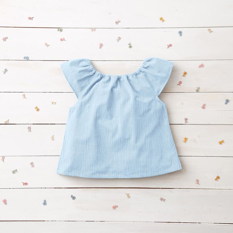 Muslin/Dubbel-krinkelväv – babyblå, image number 8