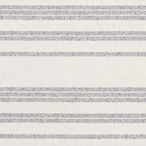 Dekorationstyg Halvpanama vävda ränder – stålblått/natur, 