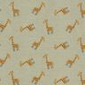 Ribbad jersey Söta giraffer – khaki,  thumbnail number 1