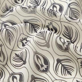 Chiffong art déco-mönster – svart/vit, 