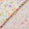 viskostyg Dobby hav av kronblad i akvarell digitaltryck – elfenbensvit/lavender,  thumbnail number 4