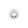 Dekorationsdetalj Stjärna [ Ø 12 mm ] – silver metallic,  thumbnail number 1
