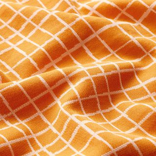 GOTS Stickad jacquard LIFE LOVES YOU Grid | Hamburger Kärlek | Albstoffe – solgult, 