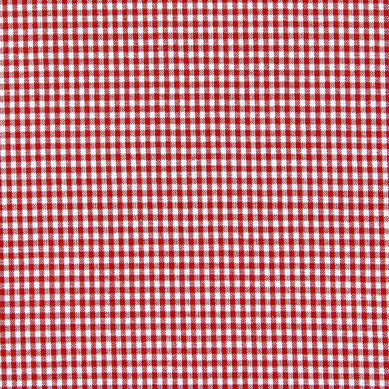 Bomullstyg Vichy rutig 0,2 cm – rött/vit,  image number 1