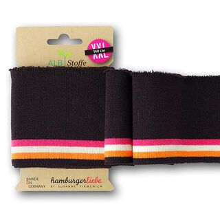 GOTS Ekologiska stickade muddar CUFF ME COLLEGE [140 cm | 7,5 cm] | Albstoffe | Hamburger Liebe, 