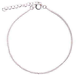 Armband [ 17 cm] | Rico Design – silver metallic, 