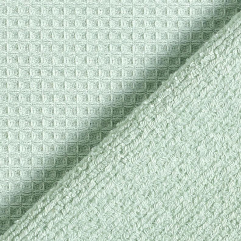 Frottétyg/Våffelpiké Enfärgat – ljus mint,  image number 4