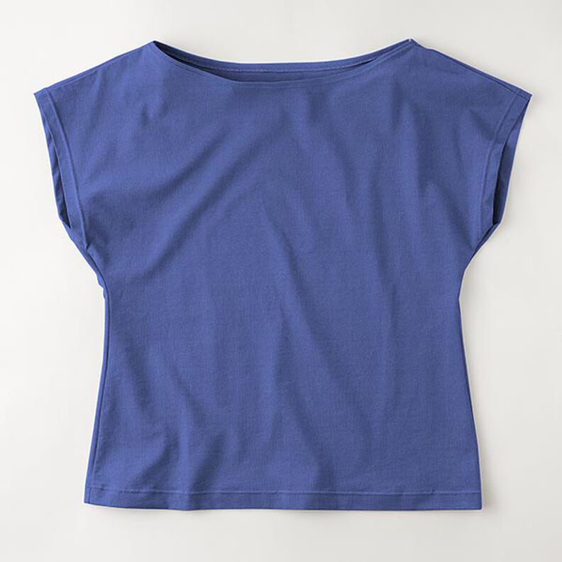 Bomullsjersey medium enfärgad – indigo, image number 8