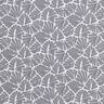 Behandlad bomull abstrakta miniblad – grå/vit,  thumbnail number 1