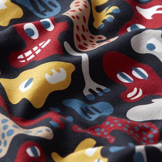 Sweatshirt Ruggad Monstervänner | PETIT CITRON – nattblå, 