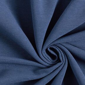 Ottoman-ribbad jersey enfärgad – jeansblå, 