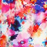 Viskostyg Färgglada akvarellblommor digitaltryck – intensiv rosa/blålila,  thumbnail number 2