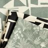 Dekorationstyg Jacquard Abstrakt struktur – vass/yllevit,  thumbnail number 5