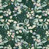 Viskostyg Vårblommor digitaltryck – mörkgrön/ljus mint,  thumbnail number 1