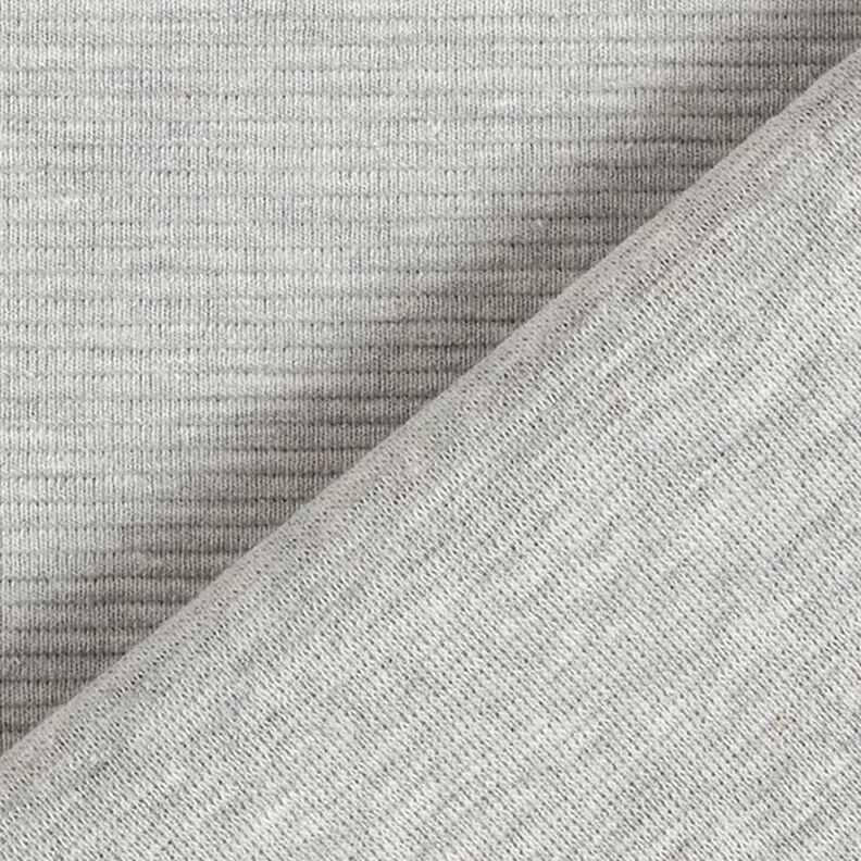 Ottoman-ribbad jersey melange – ljusgrått,  image number 4