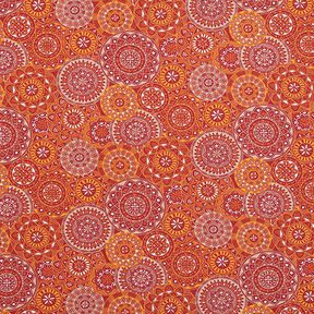 Bomullstyg kretong Mandalacollage – terracotta, 