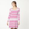 Viskosjersey krinklad – vit/pink,  thumbnail number 6