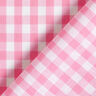 Bomullstyg Vichy rutig 1 cm – rosa/vit,  thumbnail number 4