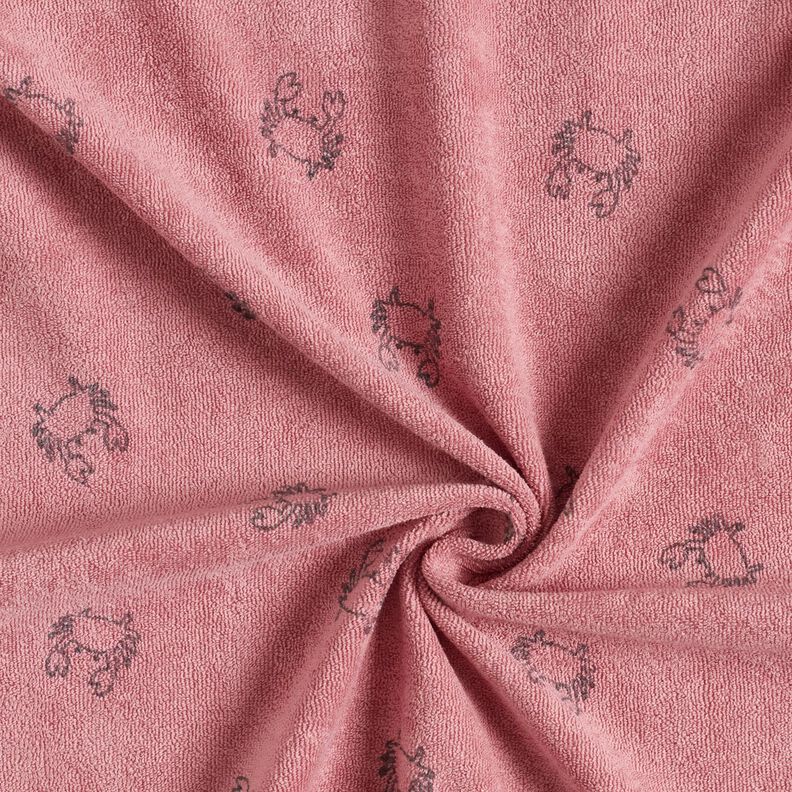 frottéjersey Kräftor – mörk gammelrosa,  image number 3
