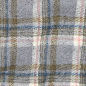 Quiltat tyg Flanell Rutigt | Poppy Fabrics – grått, 
