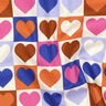 Bomullspoplin diamanthjärtan | Poppy Fabrics – elfenbensvit/kungsblå,  thumbnail number 2