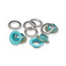 Öljetter med brickor [20 stycken | Ø 11 mm] | Prym – mint/silvermetallic,  thumbnail number 2