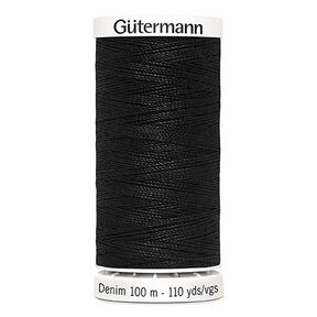 Jeanstråd [1000] | 100 m | Gütermann – svart, 