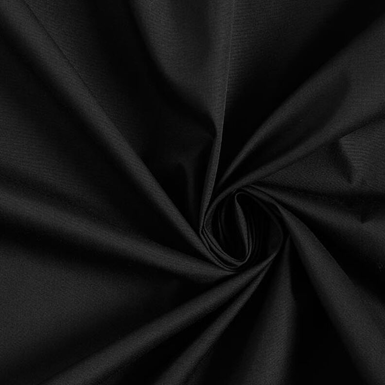 Polyester-bomullsblandning lättskött – svart,  image number 1
