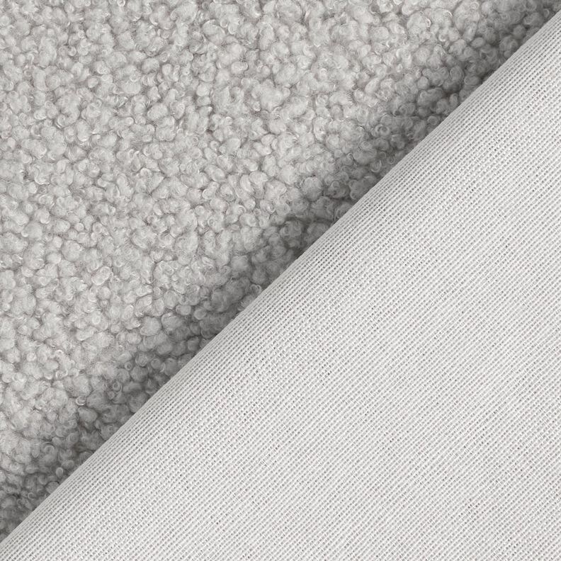 Stoppningstyg fårskinnslook – silvergrå,  image number 3