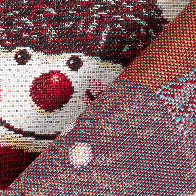 Panel Gobeläng Snögubbe-trio – ljusbeige,  image number 4