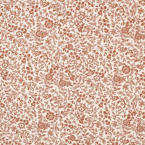 Muslin/Dubbel-krinkelväv Tvåfärgade blommor  | Poppy Fabrics – ljusbeige/karamell, 