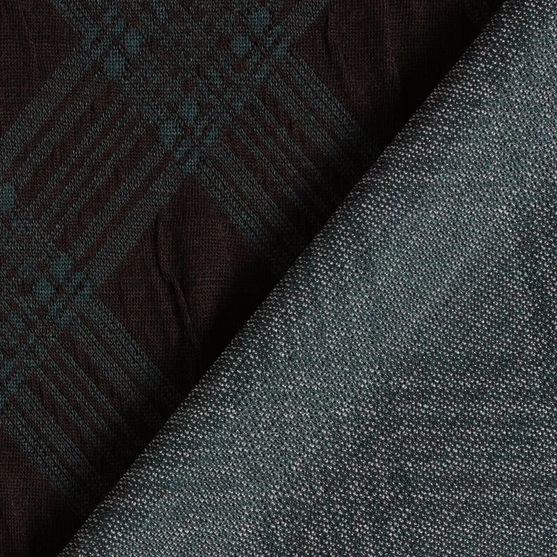 Stickad jacquard argyle-mönster – svart/grangrön, image number 5