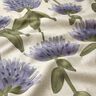 Dekorationstyg Halvpanama blommande klöver – blågrått/ljus gråbrun,  thumbnail number 2