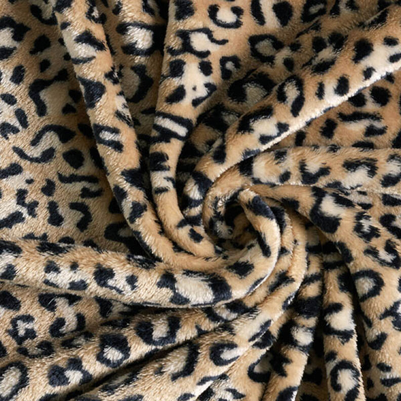 Mysfleece leopardmönster – mellanbrunt,  image number 3