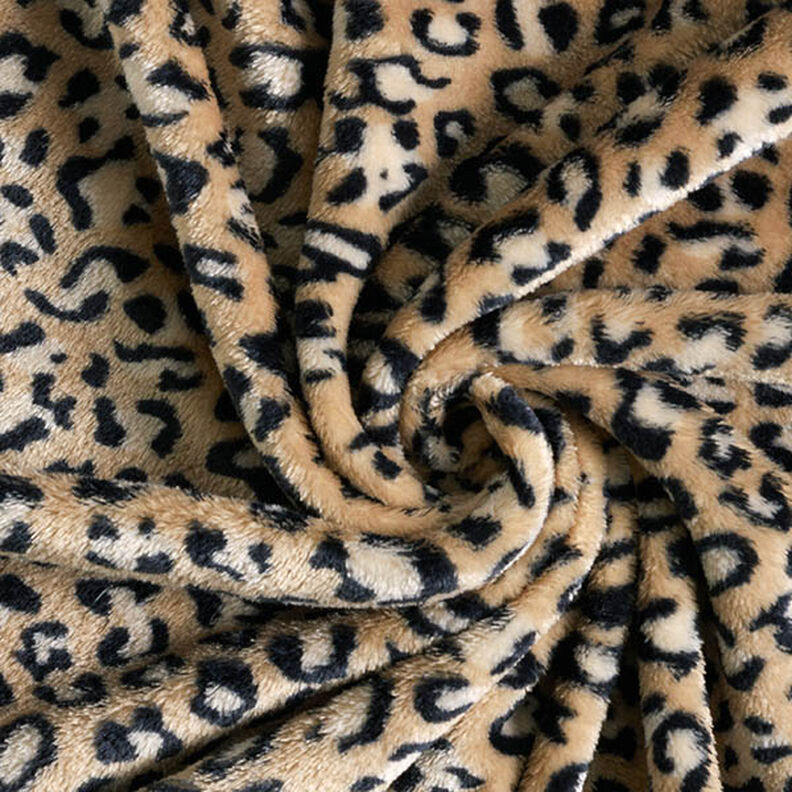 Mysfleece leopardmönster – mellanbrunt, image number 3