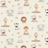 Bomullspoplin Babydjungeldjur Digitaltryck – beige,  thumbnail number 1