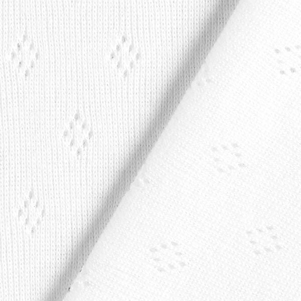 Finstickad jersey med hålmönster – vit,  image number 3