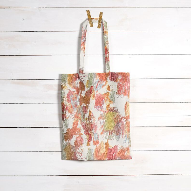 Dekorationstyg Gobel&auml;ng abstrakt konst &ndash; ljusbeige/ljus b&auml;rf&auml;rg,  image number 6