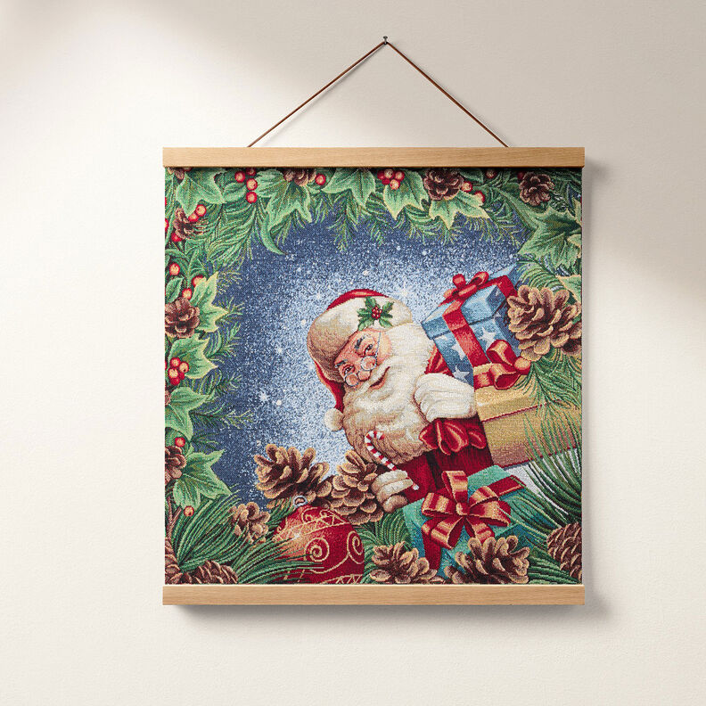 Panel Gobeläng Julklappsutdelning Lurex – blå/grön, image number 6