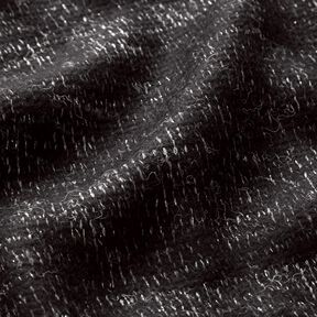 Stickad ullmix glitter-melange – svart/silvermetallic, 