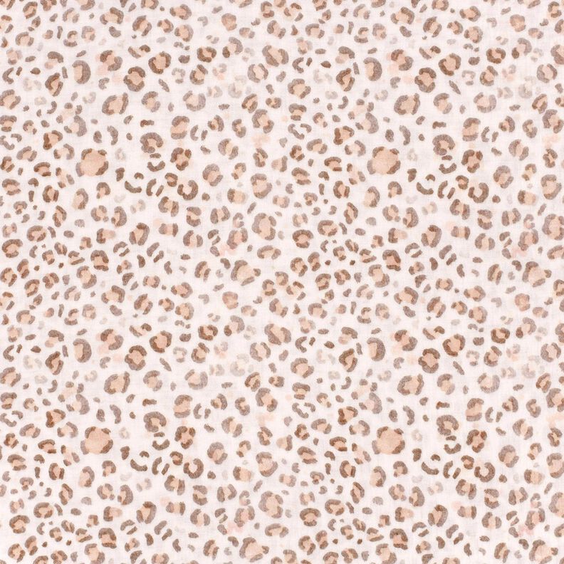 Muslin/Dubbel-krinkelväv akvarell lejon Digitaltryck – elfenbensvit,  image number 1