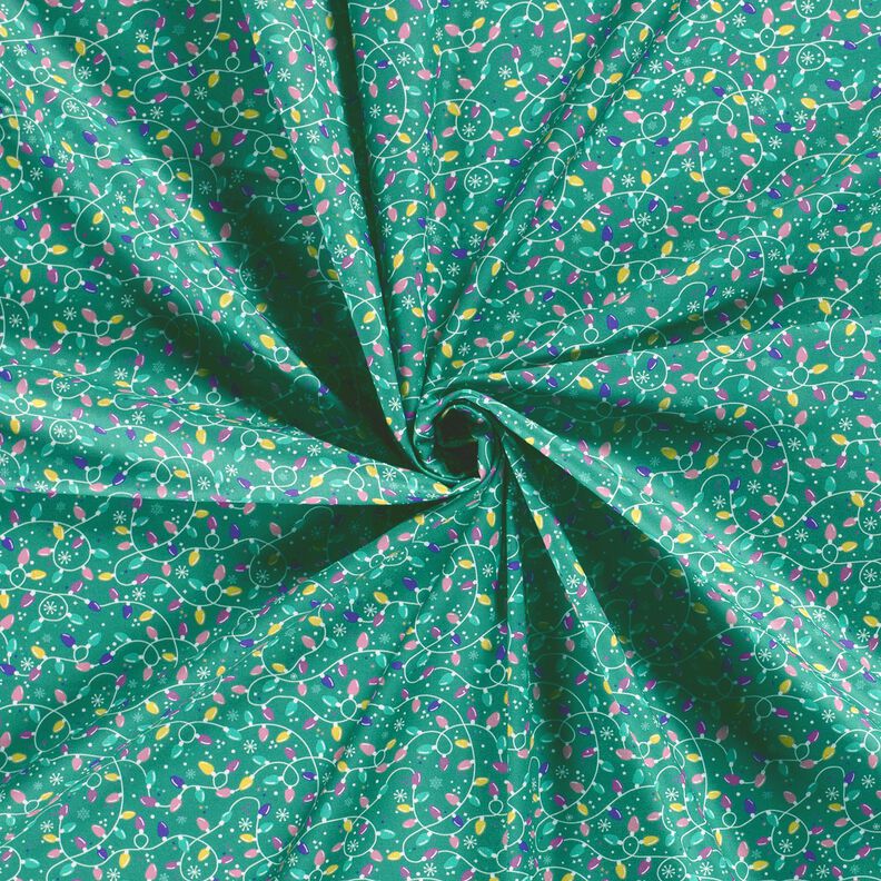 Bomullstyg Poplin ljusslinga – eukalyptus/lavender, image number 3