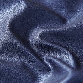 Stretch Konstläder Metallisk – marinblått, 