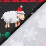 French Terry Sommarsweat Määährry Christmas | Glitzerpüppi – svart/chiliröd,  thumbnail number 4