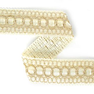 Klänningsbård, 28 mm – guld metallisk, 