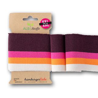 GOTS Ekologiska stickade muddar CUFF ME COLLEGE [140 cm | 7 cm] | Albstoffe | Hamburger Liebe, 