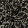 Jacquard 3D-effektblommor – svart/mandel,  thumbnail number 3